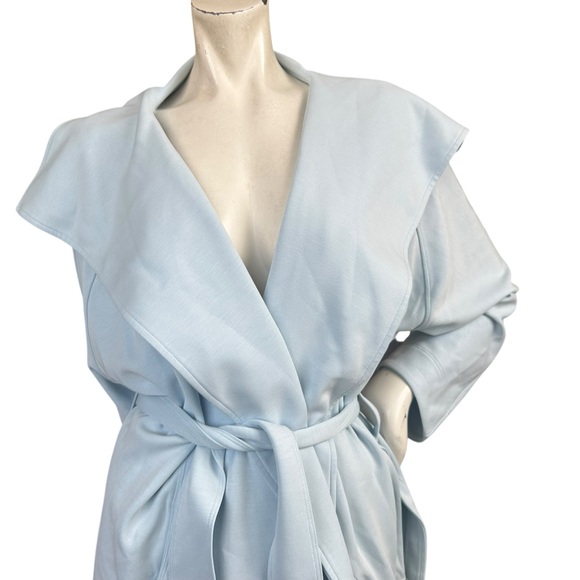 Lululemon Soft Streme Wrap Belted Sweater in Powder Blue Size M/L - Picture 3 of 16